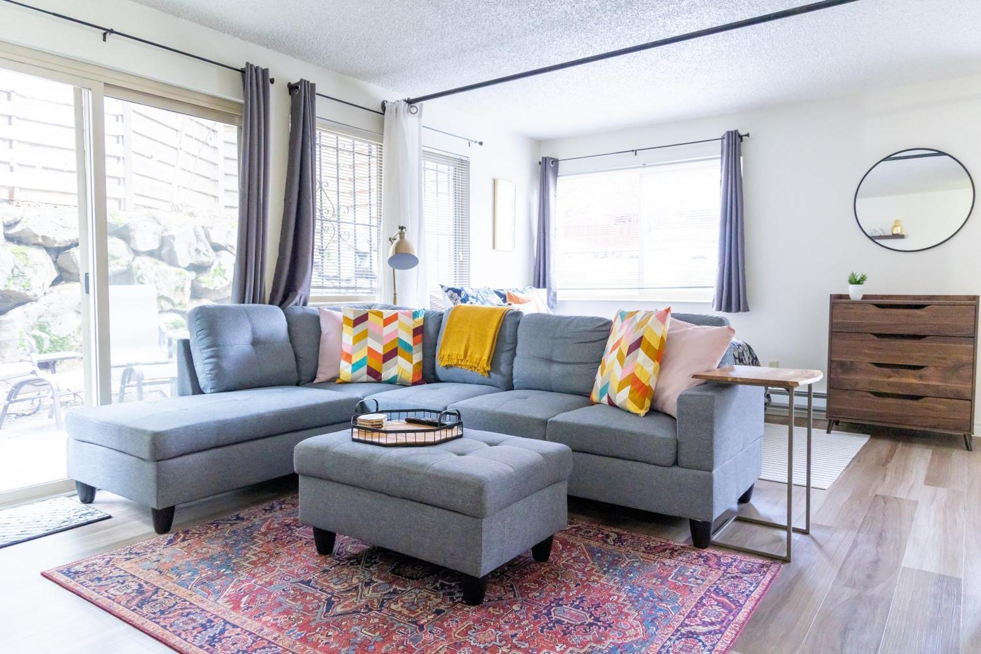 King Bed + Studio! Free Parking, Patio, Wfh Space! Seattle Exterior foto